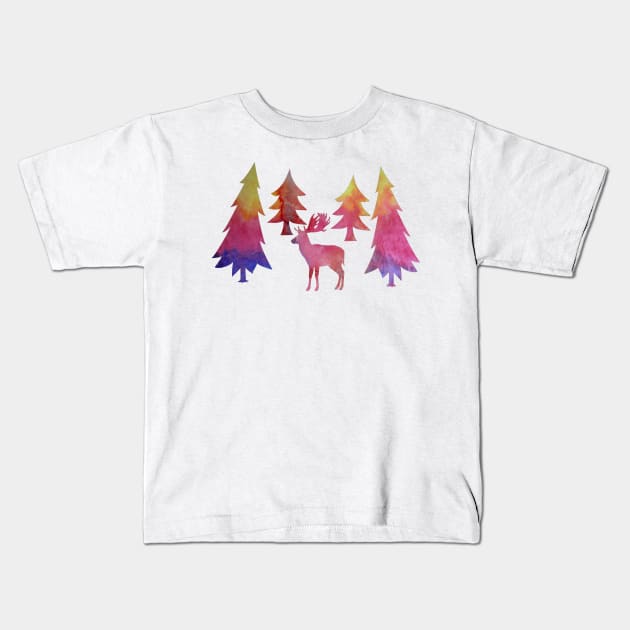 Deer Kids T-Shirt by TheJollyMarten